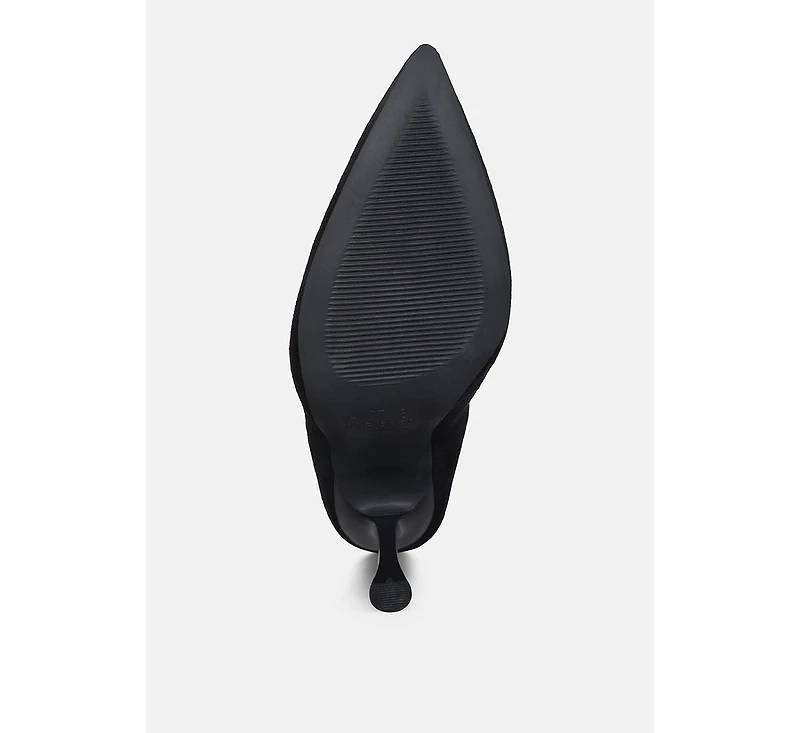 Womens tweeple stiletto boot with a pointed toe