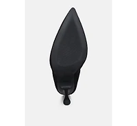 Womens tweeple stiletto boot with a pointed toe