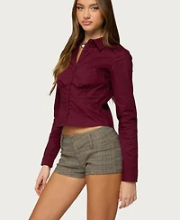 Edikted Women's Laurna Tailored Button Up Shirt