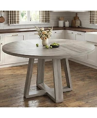 gaomon Round Dining Table – 47-inch Kitchen and Room Table, Perfect for Modern Spaces.