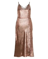 City Chic Women's Kaia Metallic Slip Dress