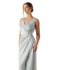 Coast Women's Ruched Satin Bridesmaid Dress