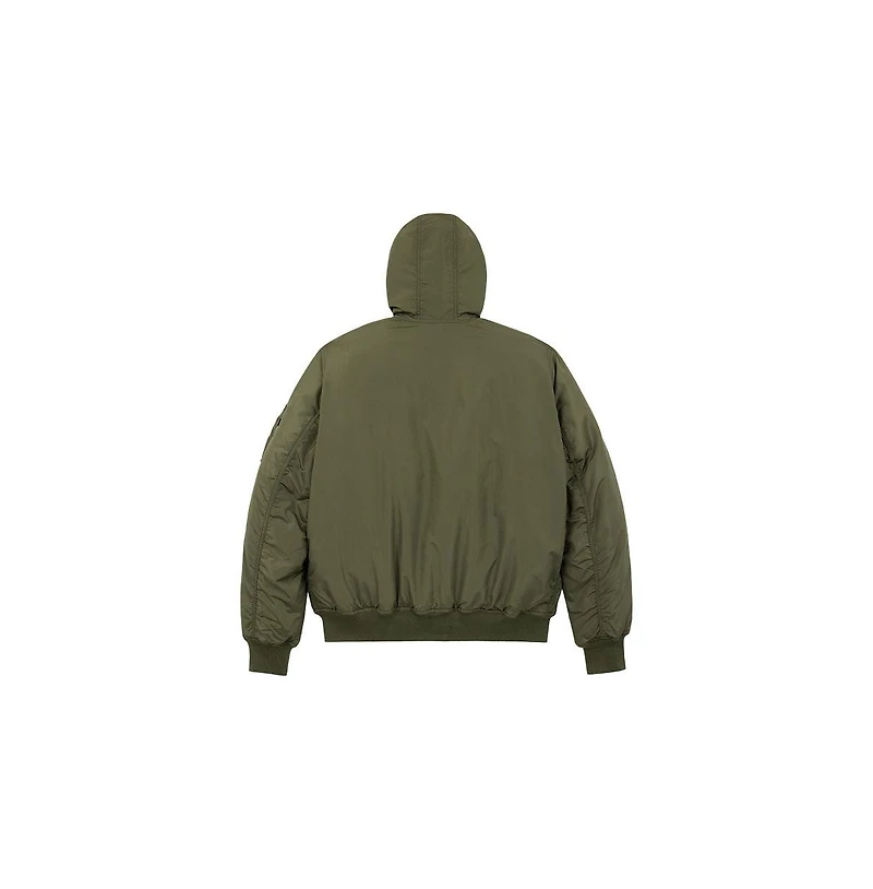 Alpha Industries Men's Ma-1 Hooded Oxford Flight Jacket