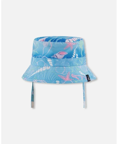Deux par Deux Baby Girls Beach Hat Shell Print
