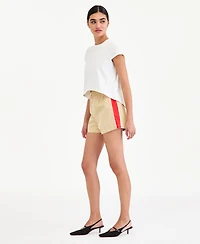 Bar Iii Women's Side-Striped Track Shorts, Macy's Exclusive