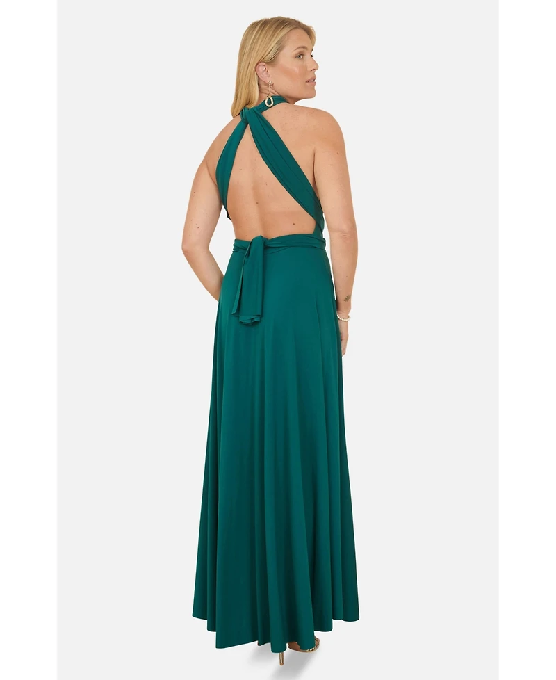 Yumi Women's Jersey Stretch Multiway Maxi Dress