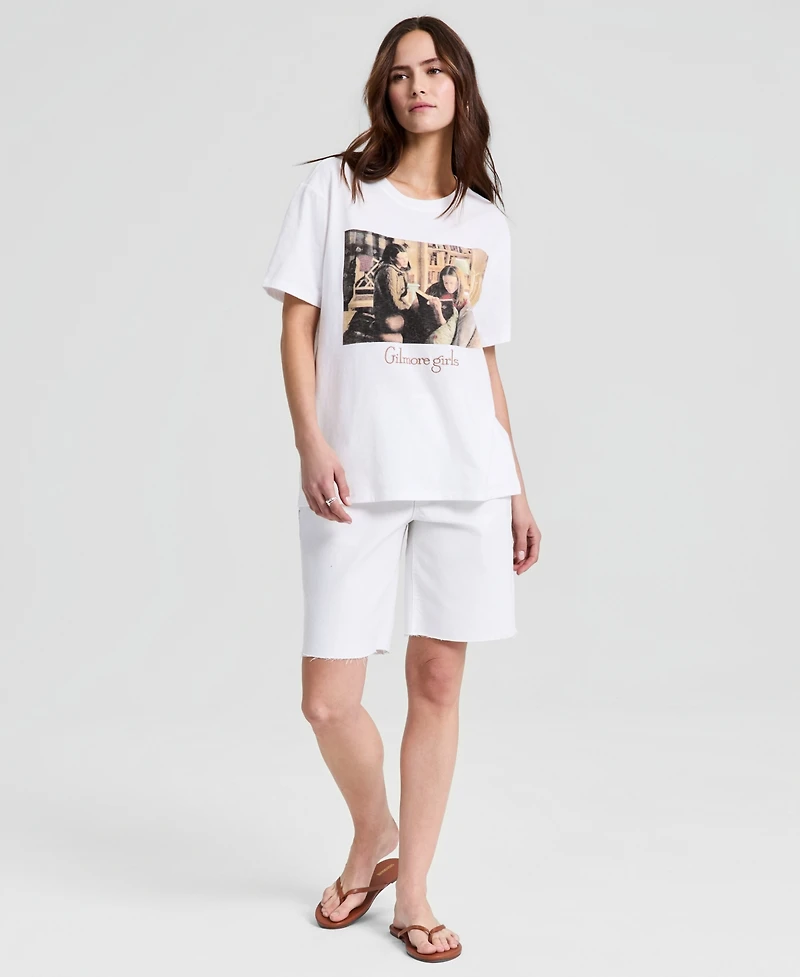 And Now This Women's Gilmore Girls Graphic-Print Crewneck T-Shirt, Macy's Exclusive