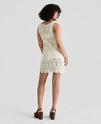 And Now This Women's Sequin Embellished Crochet Mini Dress, Macy's Exclusive