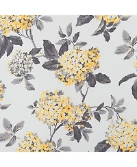 Olivia Gray 100% Polyester 200 Gsm Hydrangea Printed Blackout Grommet Curtain Panel