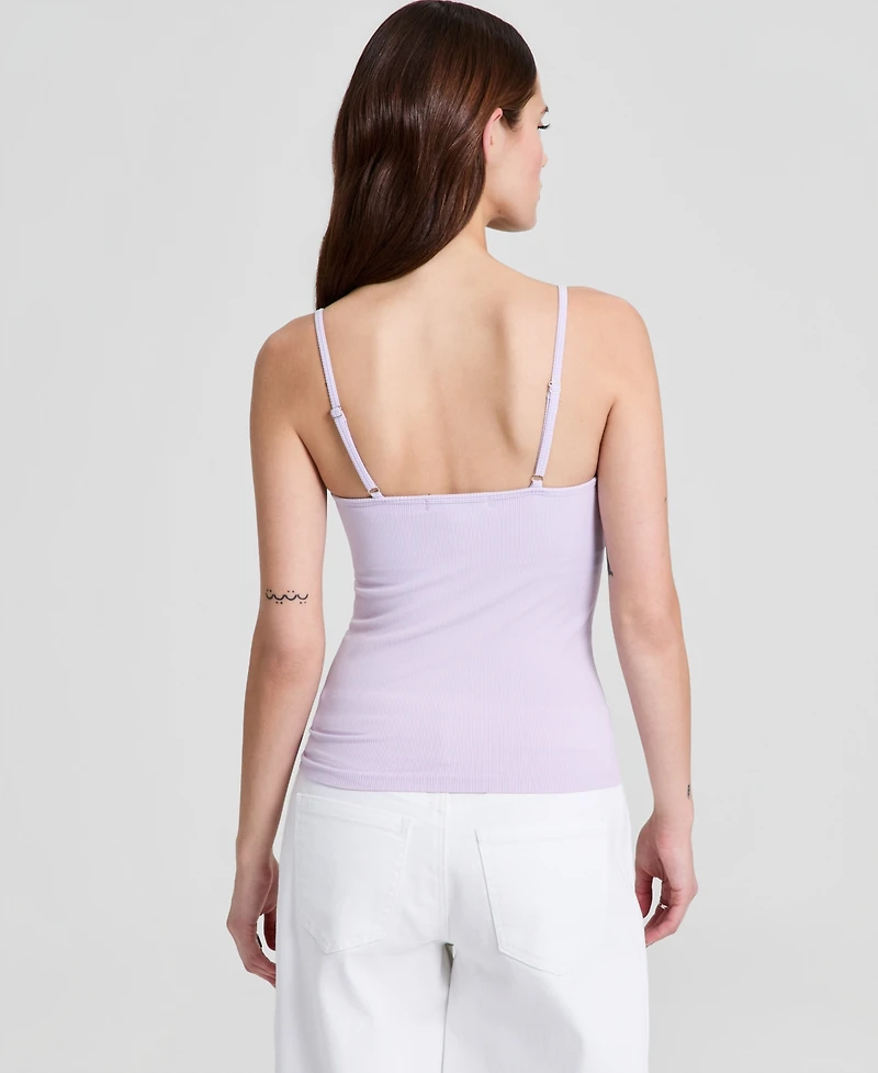 And Now This Women's Seamless Lace-Trim Rib-Knit Tank Top, Macy's Exclusive