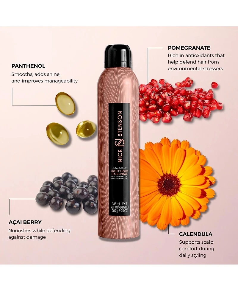 Nick Stenson Beauty Light Hold Hairspray 9.5 oz