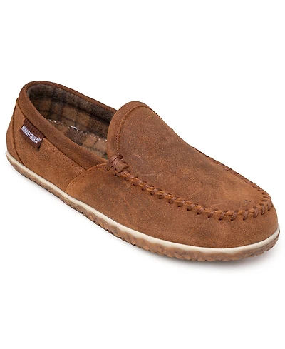 Minnetonka Men's Tilden Suede Indoor/Outdoor Slippers