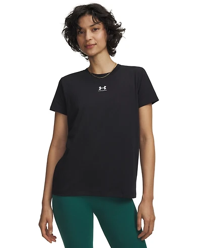 Under Armour Women's Rival Core Short Sleeve Crew Neck