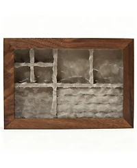 Yigii Handcrafted Cherry Wood Jewelry Box with Glass Lid