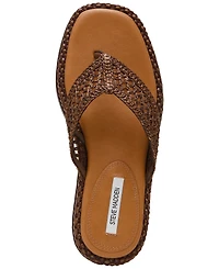 Steve Madden Women's Bella Flatform Slip-On Thong Sandals