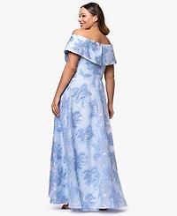 Xscape Plus-Size Sweetheart Off-The-Shoulder Ball Gown