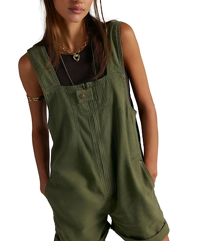 Free People Women's Square Neck Jude Shortalls