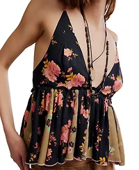 Free People Women's Tillie Floral Sleeveless V-Neck Top