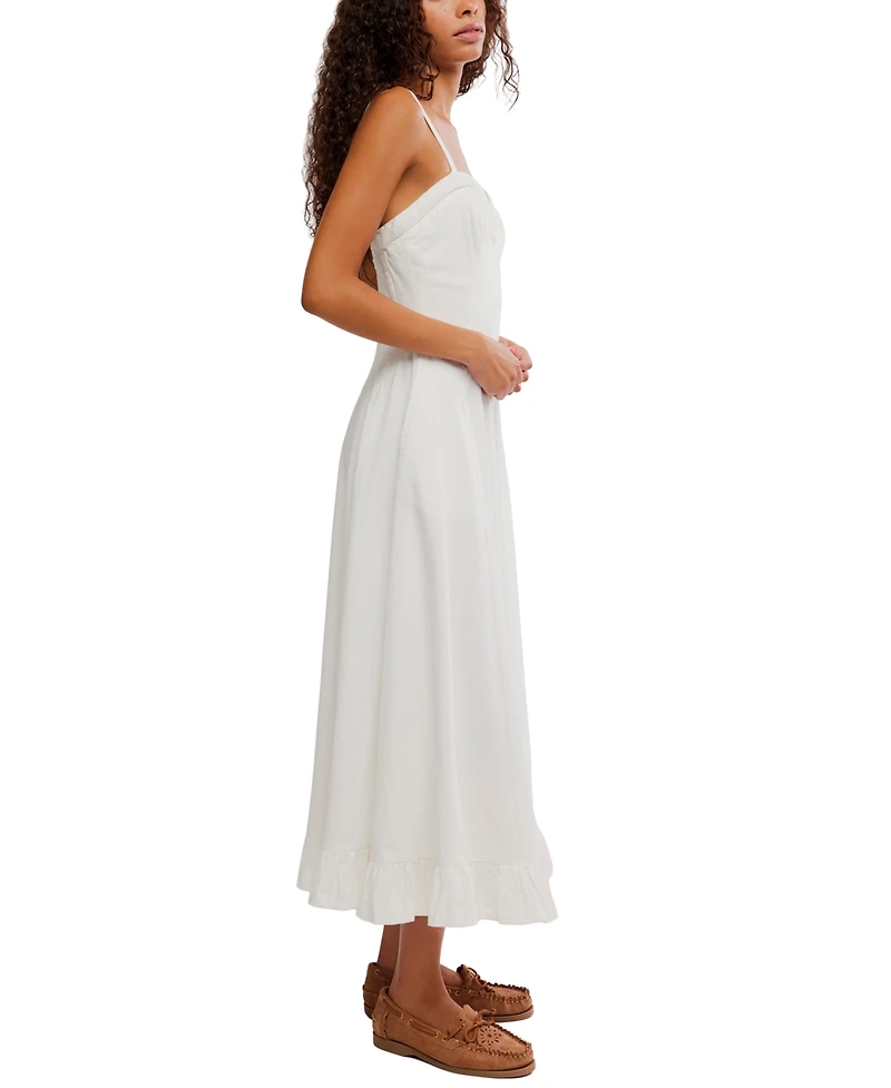 Free People Women's Another Season Sweetheart Neck Midi Dress