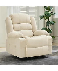 gaomon Recliner Chair, Comfy Overstuffed Chair with 3 Reclining Positions, 2 Side Pockets, 2 Front Pockets