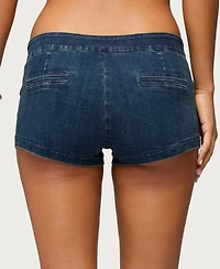 Edikted Women's Sashe Stretchy Denim Shorts