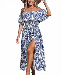 Cupshe Women's V-Neck Pull-On Unlined Dress