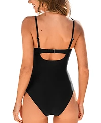 Cupshe Women's Underwire Cups Adjustable Straps One-Piece Swimsuit