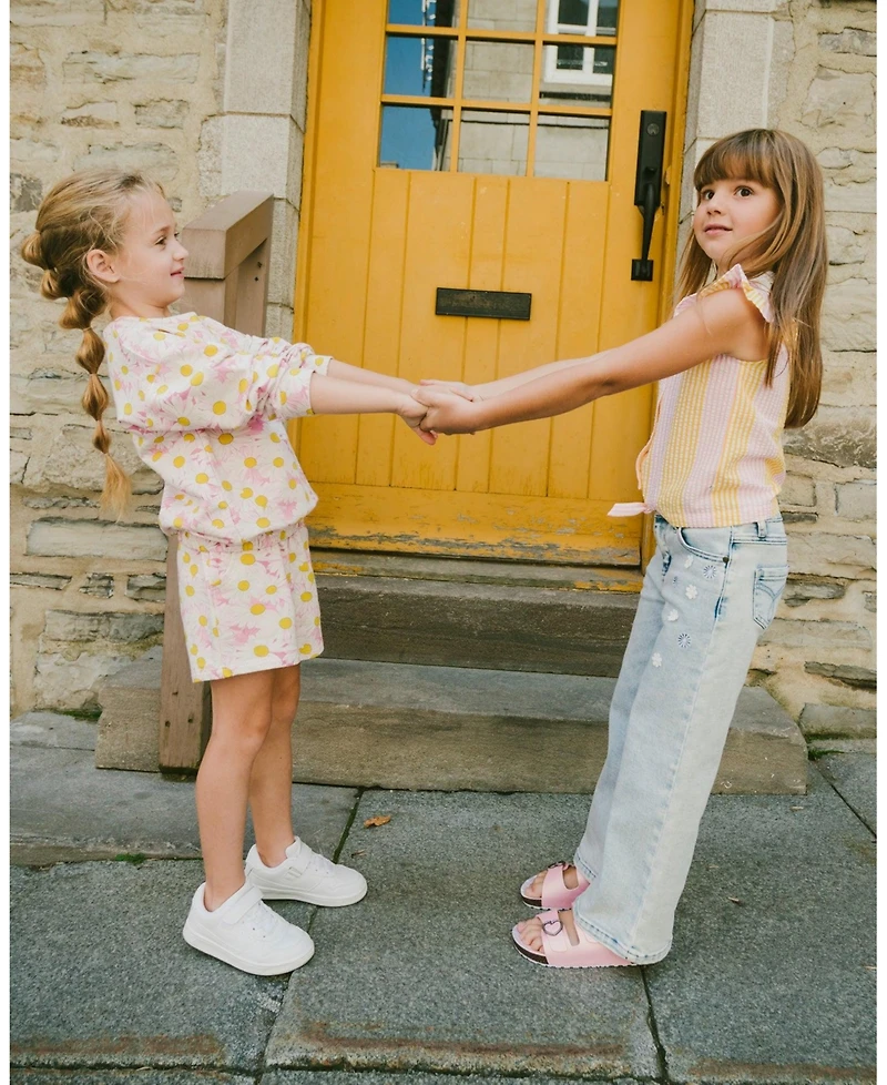 Deux par Girl Wide Leg Denim Jeans - Toddler