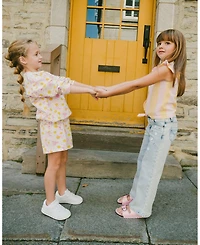 Deux par Girl Wide Leg Denim Jeans - Toddler