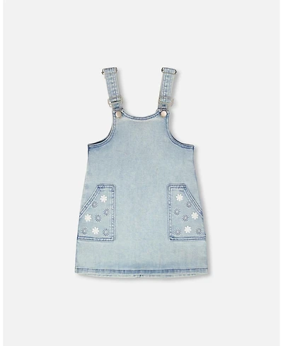 Deux par Girl Light Denim Overall Dress - Child