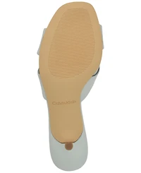 Calvin Klein Women's Skylor Criss-Cross Kitten Heel Sandals