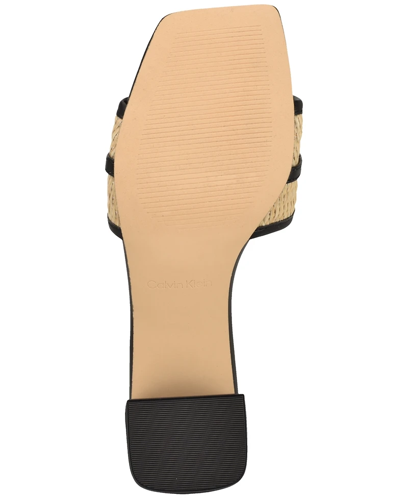 Calvin Klein Women's Paloma Slip-On Block Heel Sandals