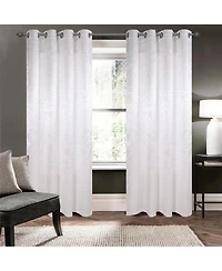 Olivia Gray 100% Polyester 200 Gsm Dyson Embossed Blackout Grommet Curtain Panel 54" x 90