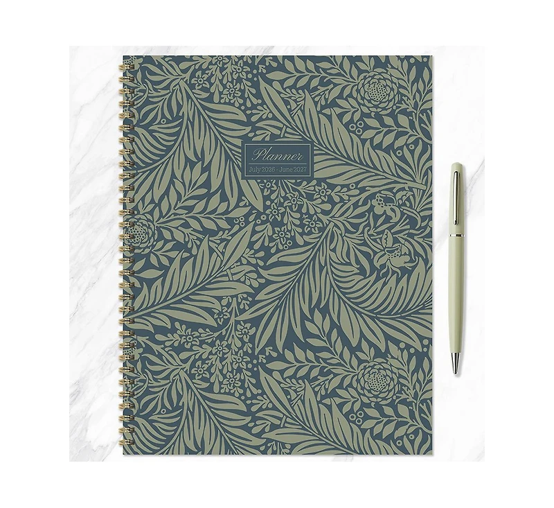Tf Publishing Paper Goods July 2026 - June 2027 Leaf Motif Large Weekly Monthly Planner
