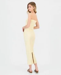 Madden Girl Juniors Pucker Tube Top Midi Skirt