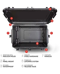 Nanuk Wheeled Series 965 Lightweight Nk-7 Resin Waterproof Hard Case without Foam Insert