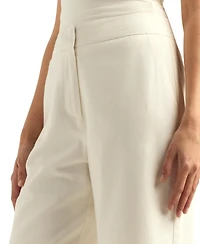 Bcx Women's Wide-Leg Cropped Pants