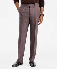 Michael Kors Men's Classic-Fit Wool-Blend Stretch Plaid Suit Separate Pants