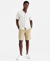 Club Room Men's Short-Sleeve Linen and Cotton Button Sweater Polo Shirt, Macy's Exclusive
