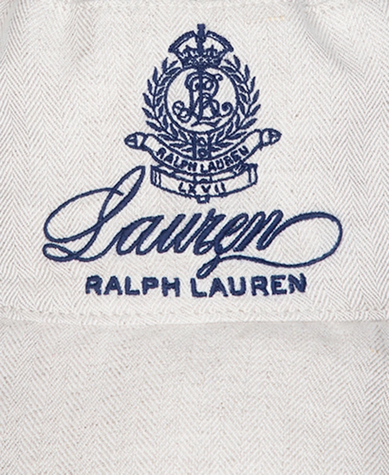 Lauren Ralph Lauren Herringbone Hotel Logo Bucket Hat