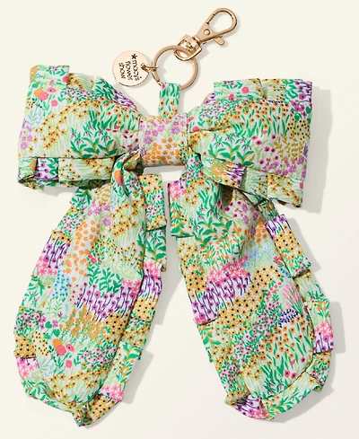 Macy's Flower Show Oversized Flower Field Printed Bow Bag Charm, Macy's Exclusive