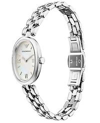 Emporio Armani Women's Quartz Two-Hand Silver Stainless Steel Watch, 28mm
