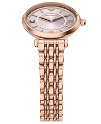 Emporio Armani Women's Quartz Two-Hand Rose Gold Stainless Steel Watch, 32mm