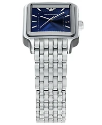 Emporio Armani Men's Quartz Three-Hand Silver Stainless Steel Watch