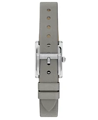 Emporio Armani Women's Quartz Two-Hand Gray Leather Watch, 26mm