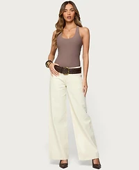 Edikted Women's Svana Scoop Neck Bodysuit