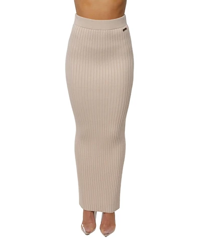 Jluxlabel Women's Soft Reset Ribbed Skirt