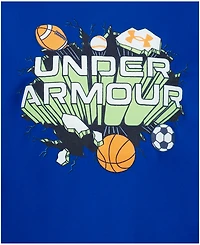 Under Armour Boy's 2T-7 Tech Sports Burst Short-Sleeve T-Shirt