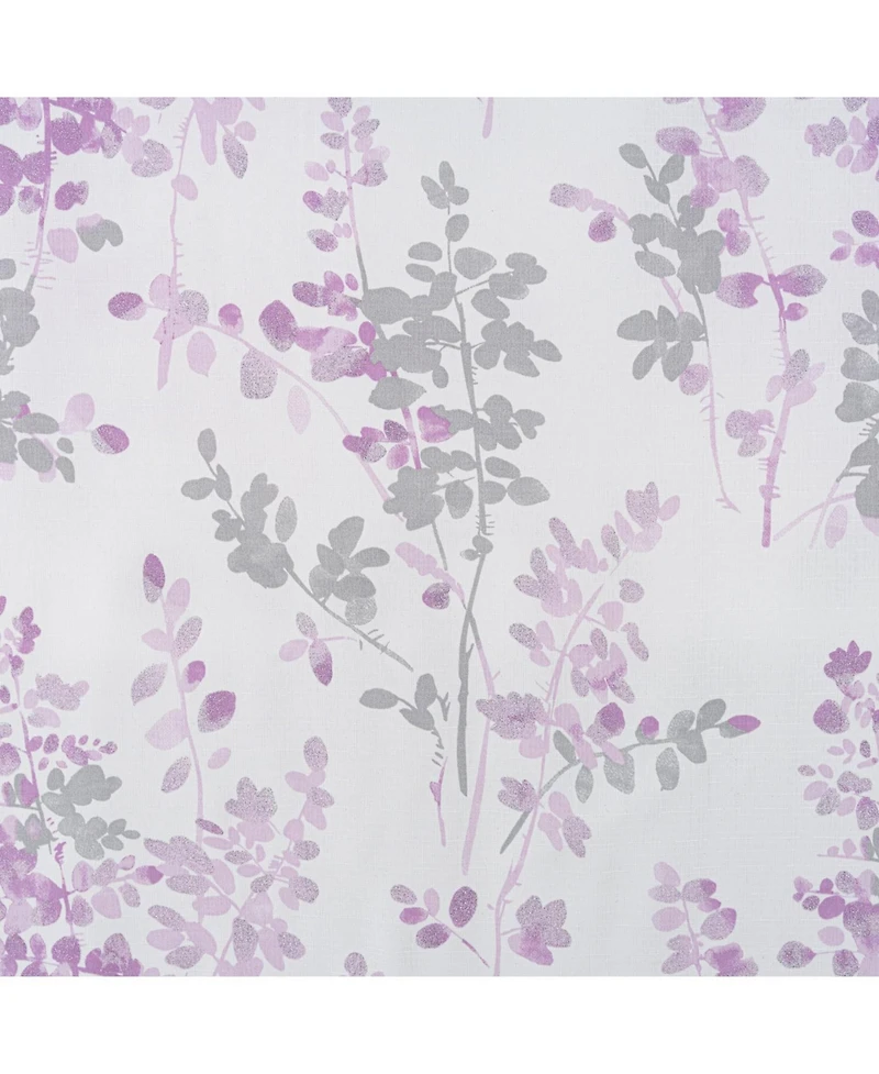 Olivia Gray 100% Polyester 140 Gsm Aiden Printed Textured Grommet Curtain Panel 54" x 90" Blush