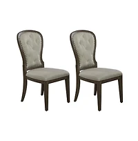 Liberty Furniture Set of 2 Uph Tufted Back Side Chair